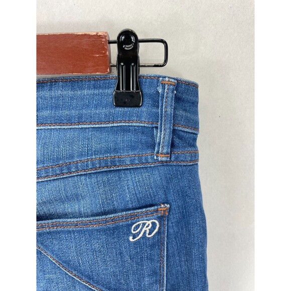 Raven Denim Womens Size 26 Medium Wash Boot Cut Jeans‎ Stretch Low Rise Retro - Picture 7 of 11